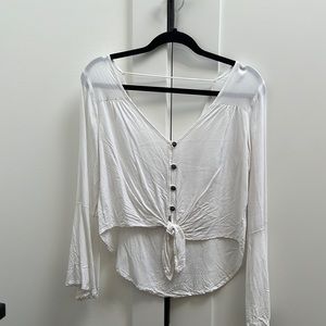 PacSun LA Hearts long sleeve billowy top